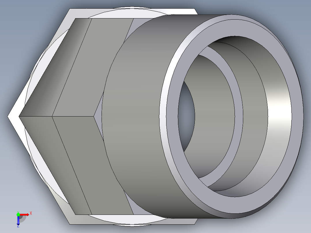 卡套式工业通用硬管接头EO_Adjustable_locknut_45_deg_elbow_VEE38SMOROMDCF俯视图