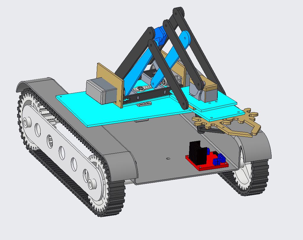 履带式夹取机器人