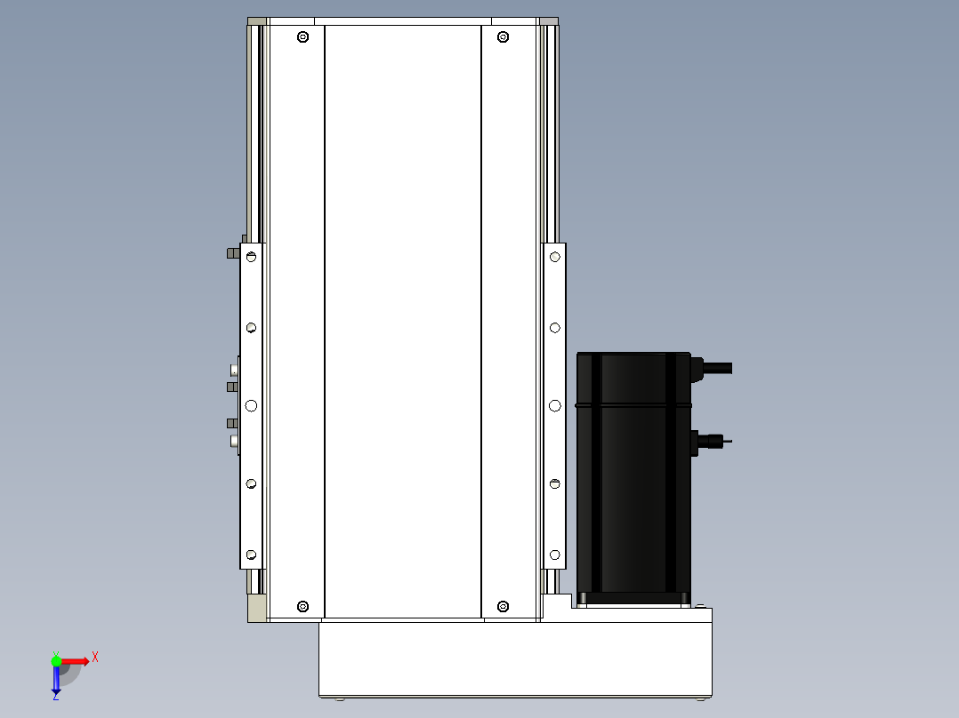 Toyo东佑达直线模组-ETH22-100-BL-750W+煞車俯视图