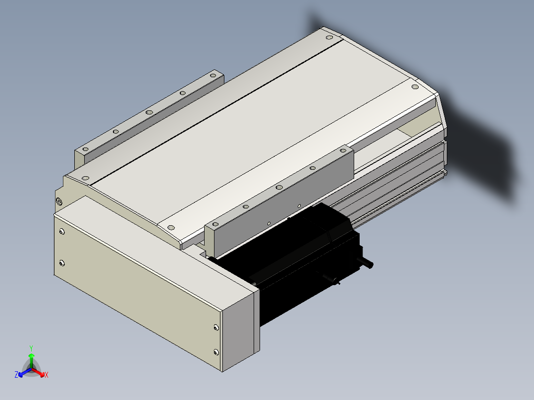 Toyo东佑达直线模组-ETH22-100-BL-750W+煞車正等轴测图