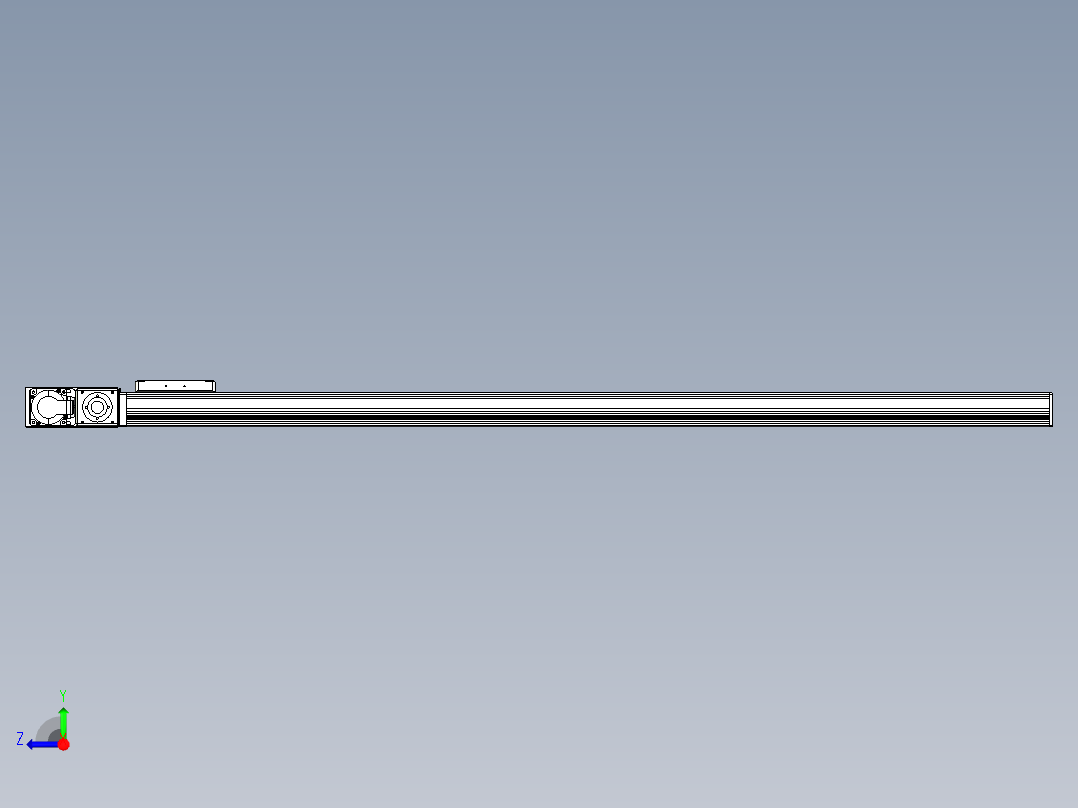 同步带全封闭直线模组TPA-HCB-105D-90-L1300-ML-Y-P20-N3右视图