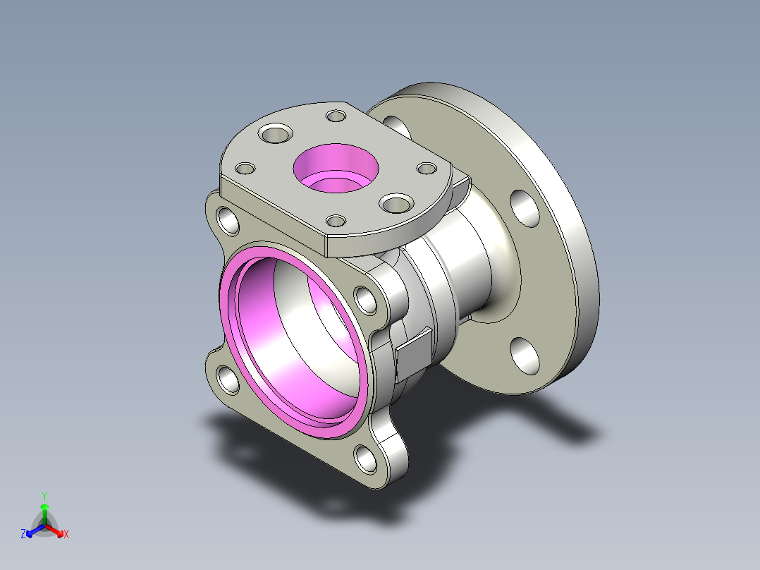 管道手动球阀-水管开关阀-手动阀门User Library-md52c150dn40_MD52C150DN40.BP主视图