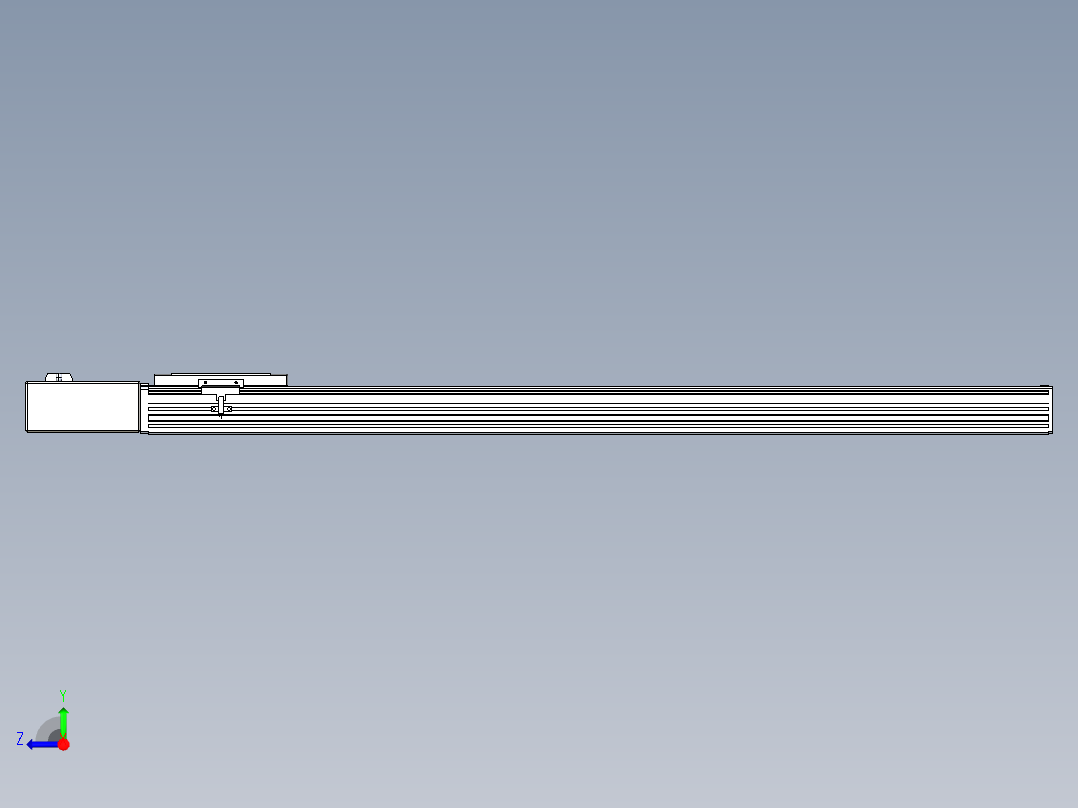 同步带全封闭直线模组TPA-HCB-120D-90-L950-MR-Y-P40-N3右视图