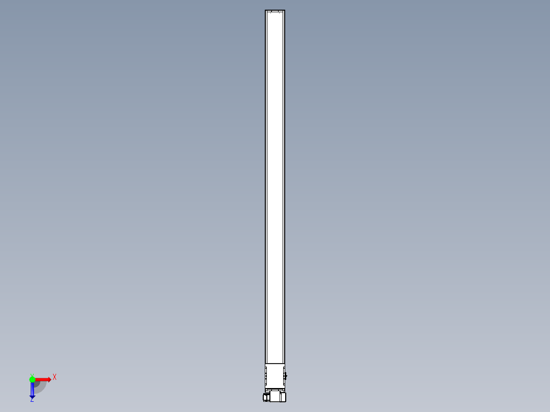 同步带全封闭直线模组TPA-HCB-14D-120-L2450-RP-C-P40-N3俯视图