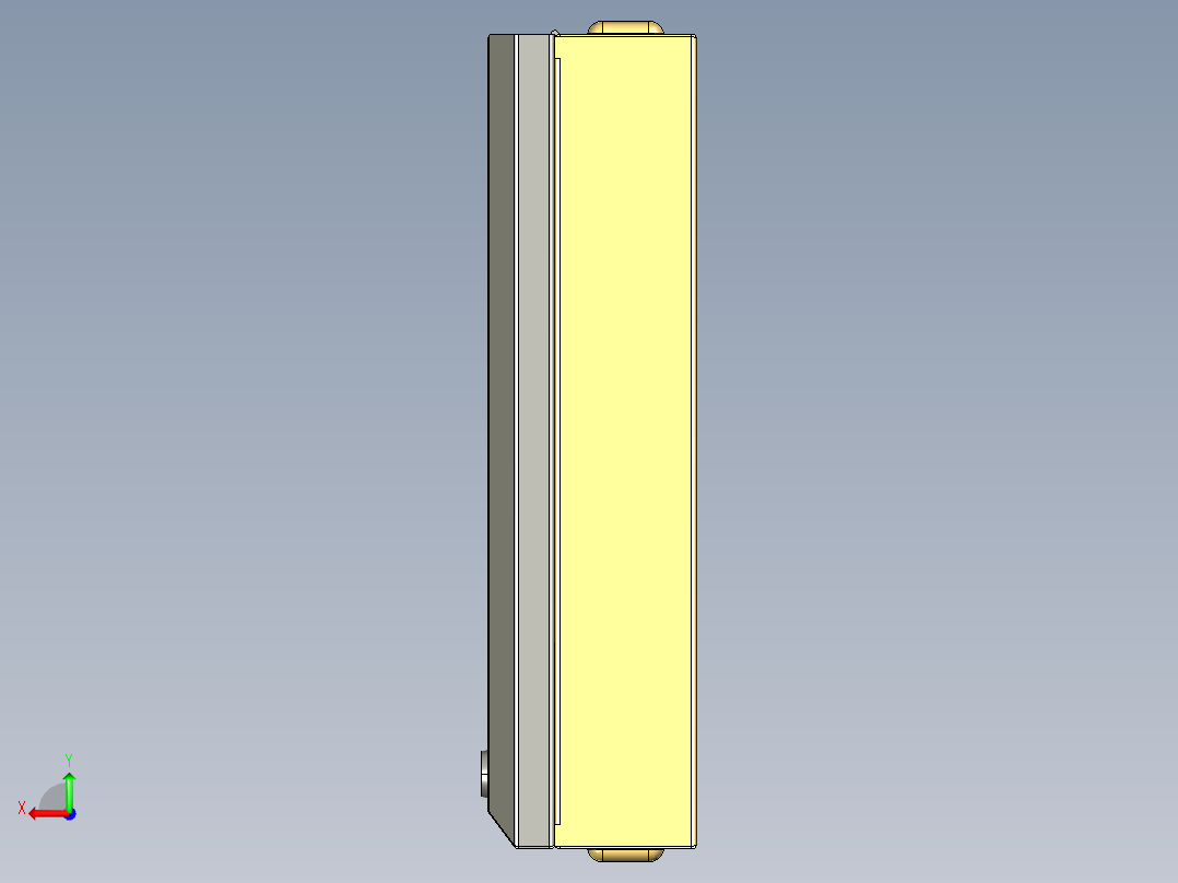 配电控箱钣金后视图