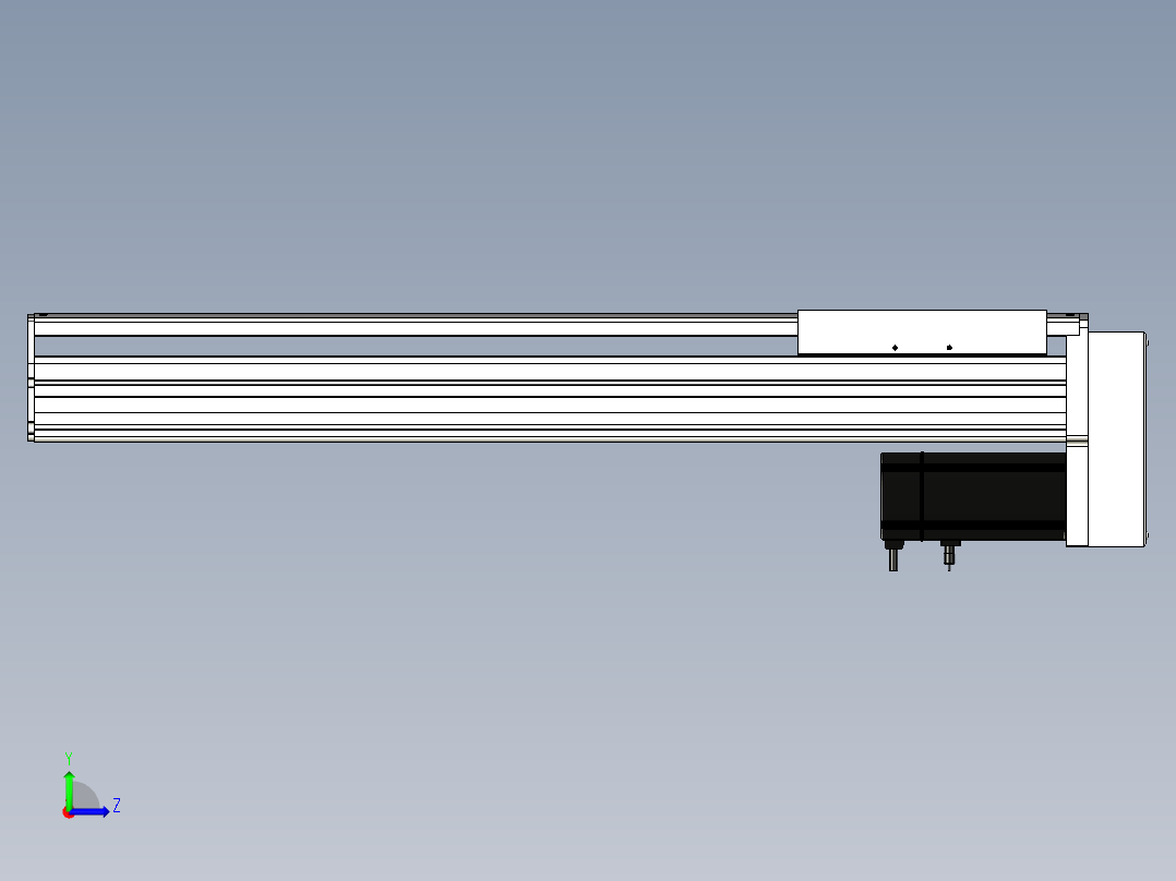 Toyo东佑达直线模组-ETH22-650-BM-750W+煞車左视图