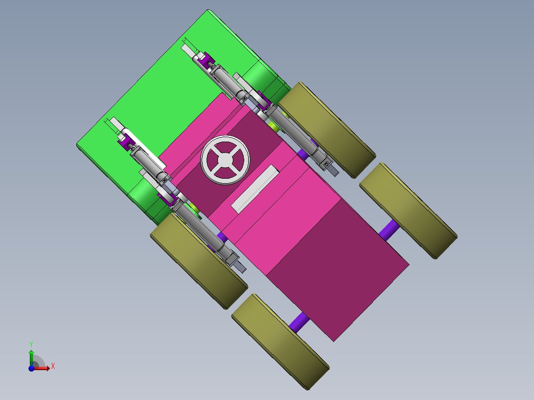 履带式推土机的设计前视图
