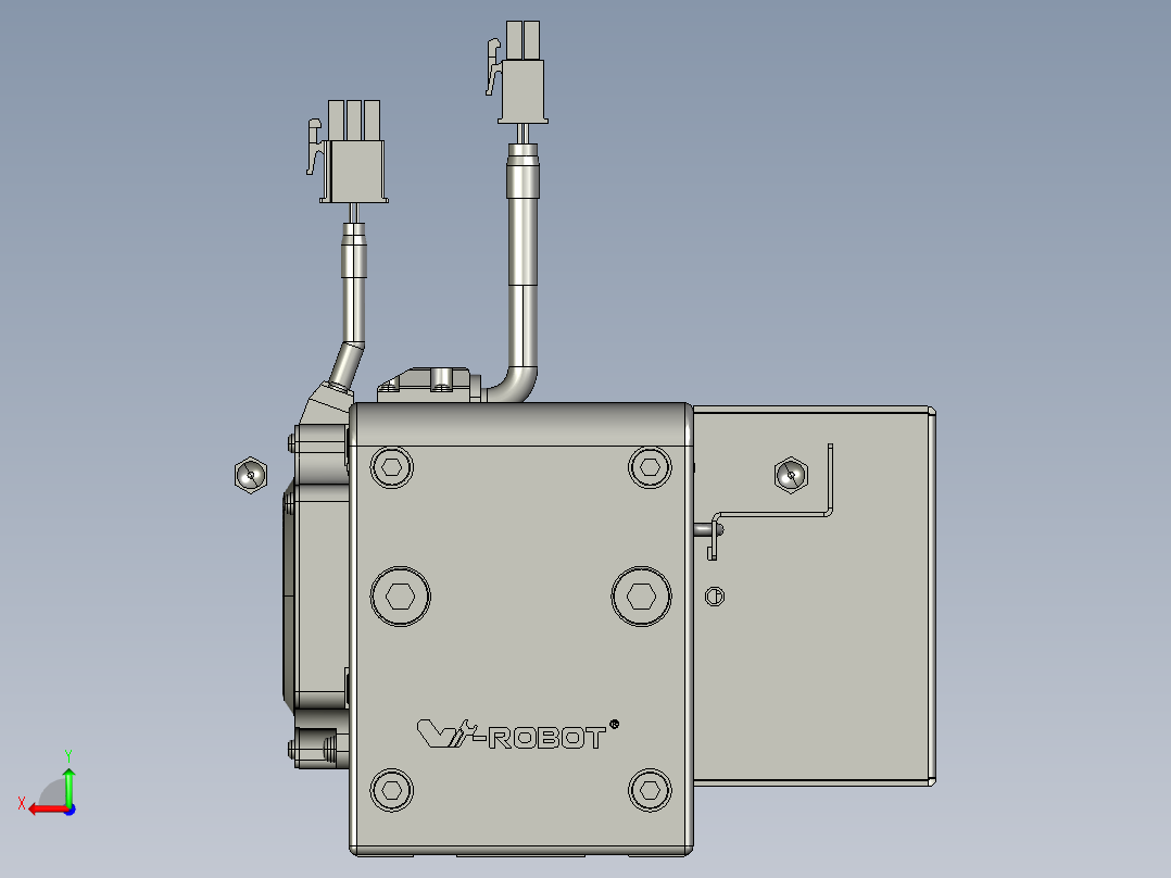 威洛博直线电机模组EB8-L100-S350-BR-P75-MS3后视图