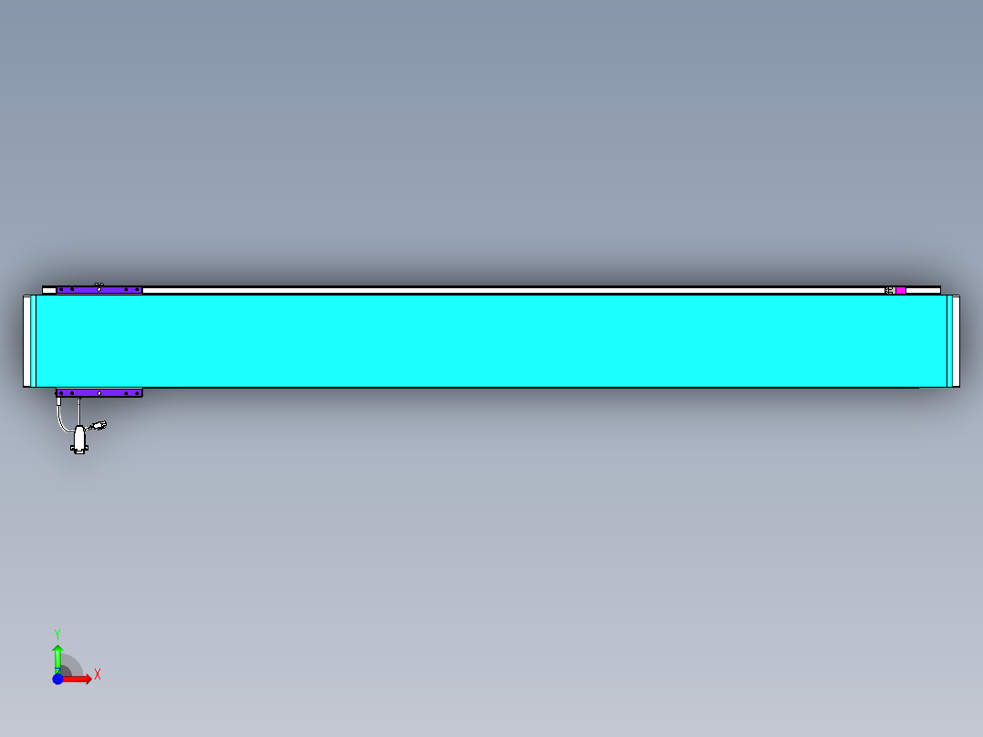 威洛博VL系列直线电机模组-VL17E2-S1450前视图