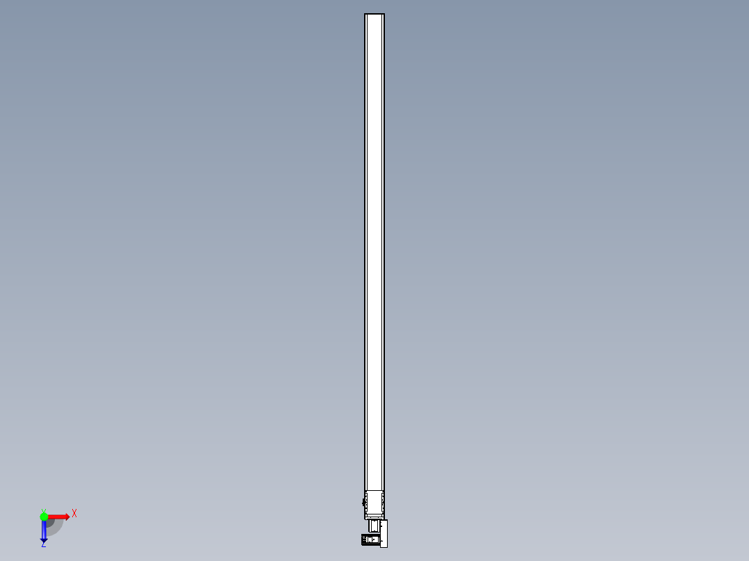 同步带全封闭直线模组TPA-HCB-105D-90-L2500-MR-C-P20-N3俯视图