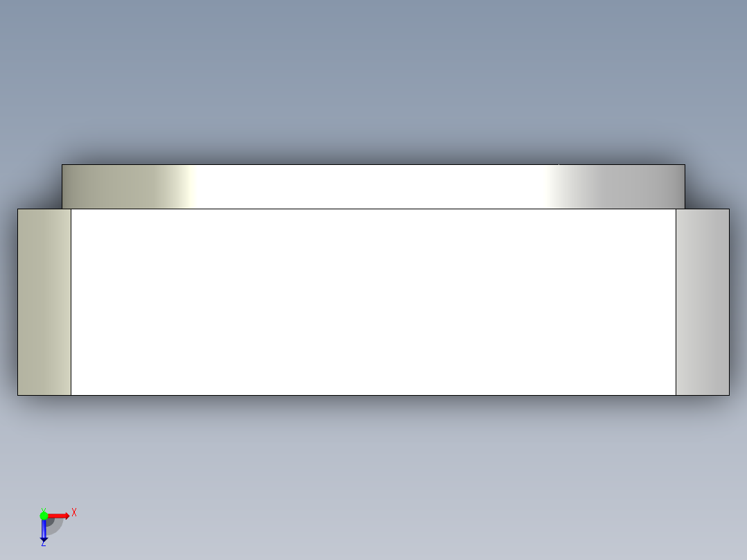 軸承座(凸緣型)BSRN-3D多系列多零件图纸模型俯视图