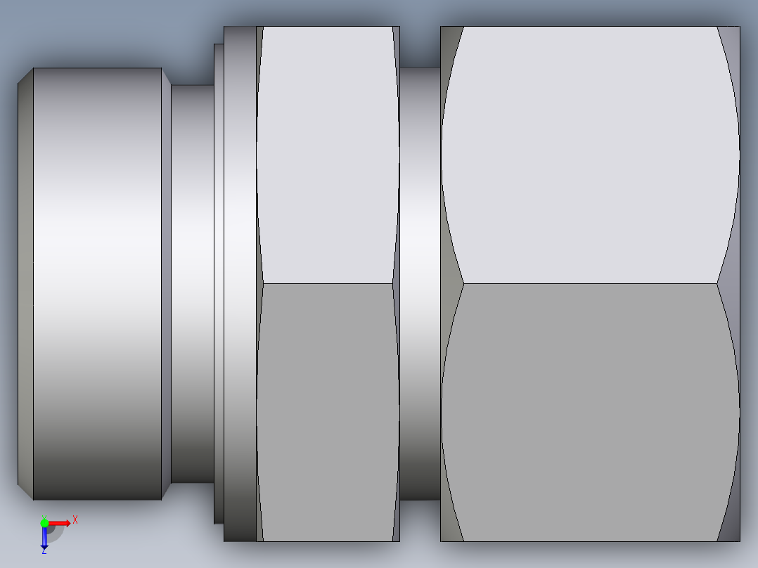 卡套式工业通用硬管接头EO_Male_Stud_connector_GE30SREDCF俯视图