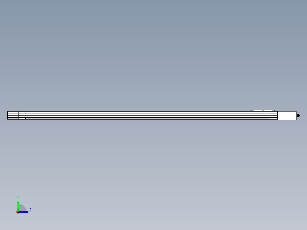 Toyo东佑达直线模组-M65-S-X52-1900-L-M40-C4左视图