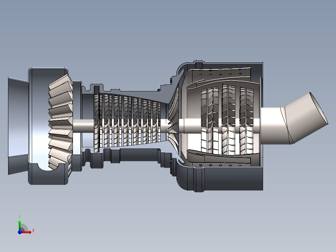 航空发动机(7)前视图