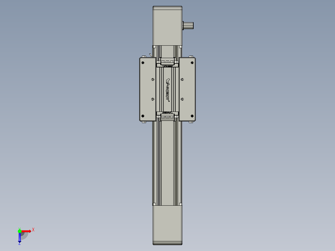 威洛博直线电机模组EB6-L140-S150-光轴俯视图