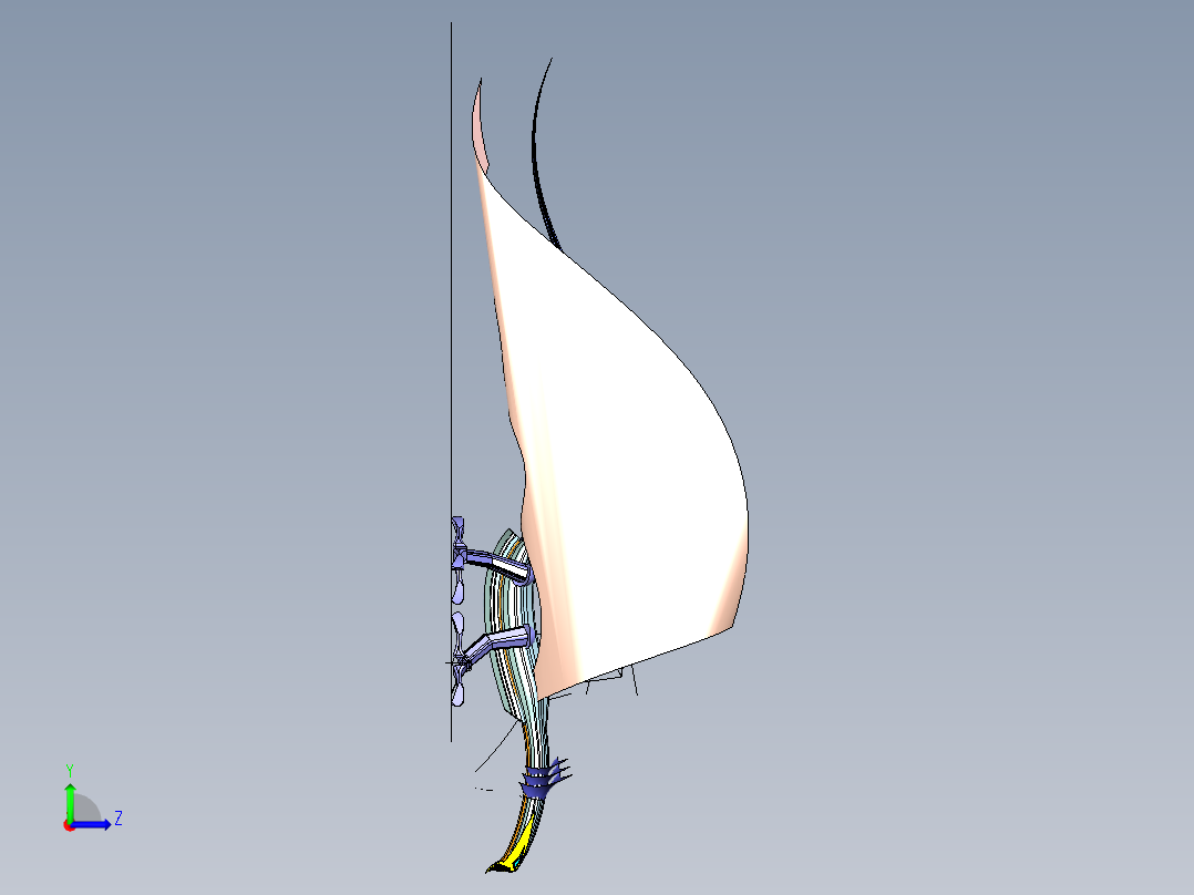 翼龙飞行器左视图