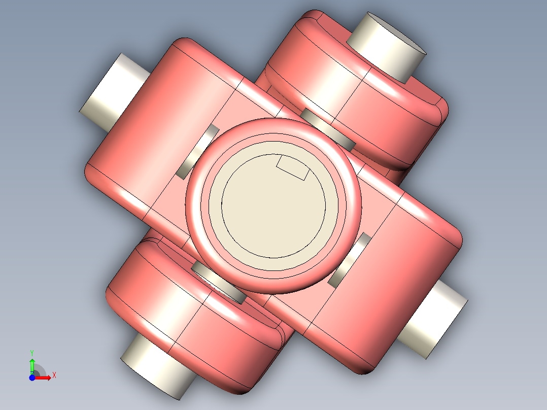 通用连接前视图