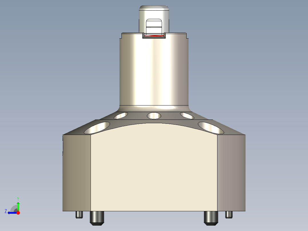 KOSMEKSFA3000-G0N-130-H75多系列多零件图纸模型多系列多零件图纸模型右视图