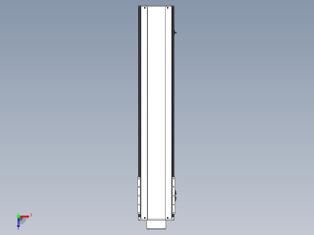 Toyo东佑达直线模组-ETH22-1000-BM-400W+煞車俯视图
