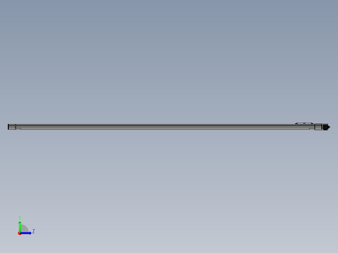 Toyo东佑达直线模组-M65-S-3300-R-M40-C4左视图