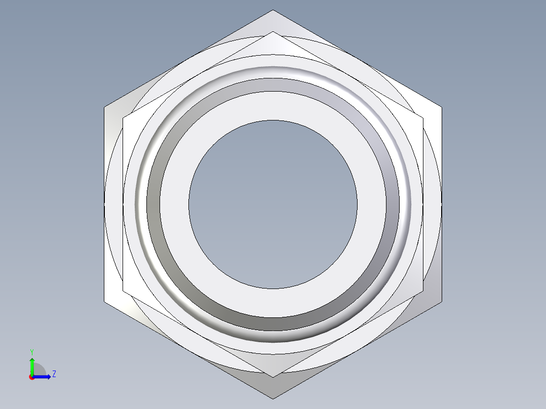 卡套式工业通用硬管接头EO_Male_Stud_connector_GEO22LM27X2CF左视图