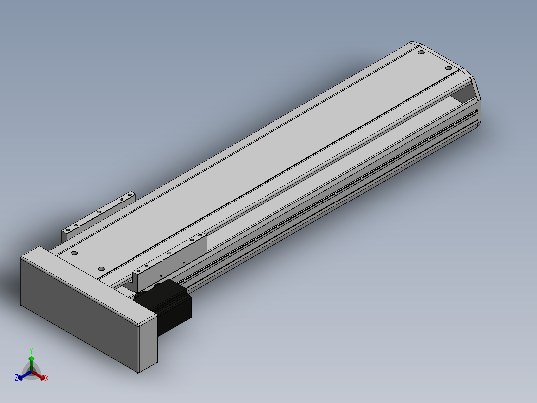 精密模组MY170-T10-550L-BL-P75B-C4-C正等轴测图