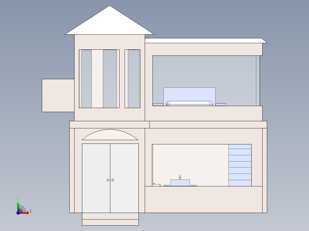 别墅SW2015前视图