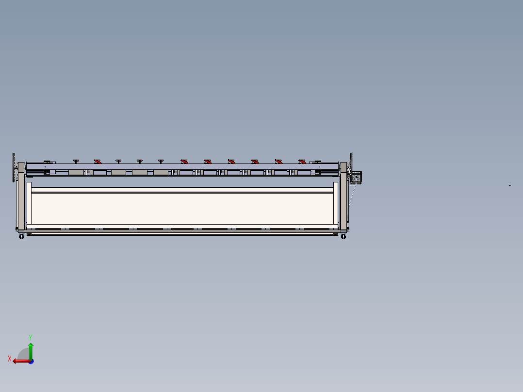 机翼装配工作台后视图