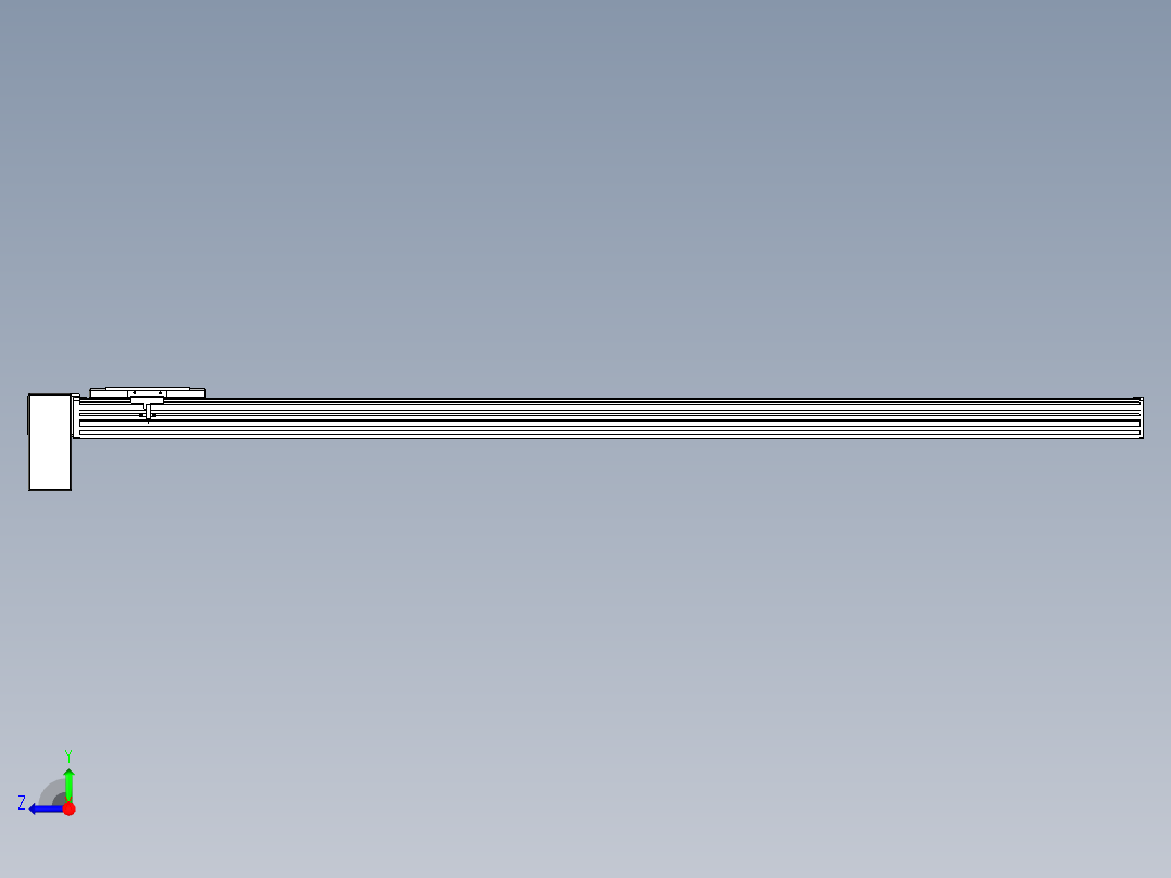 同步带全封闭直线模组TPA-HCB-14D-120-L1400-RP-C-P40-N3右视图