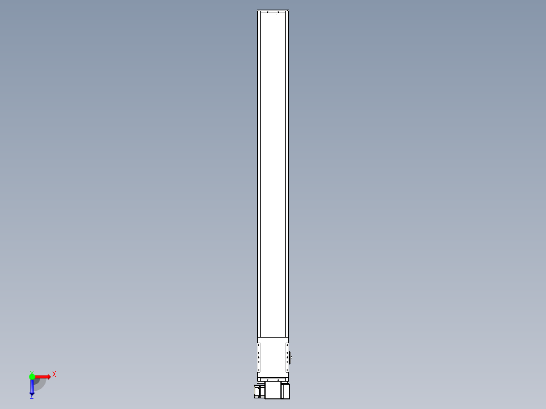 同步带全封闭直线模组TPA-HCB-14D-120-L1400-RP-C-P40-N3俯视图