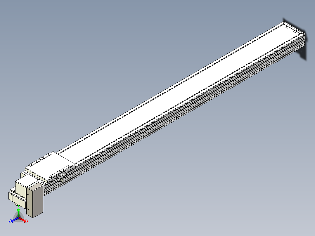 同步带全封闭直线模组TPA-HCB-14D-120-L1400-RP-C-P40-N3正等轴测图