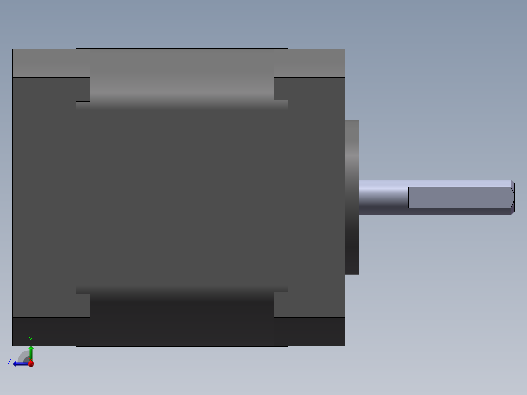 雷赛步进电机42CM06右视图