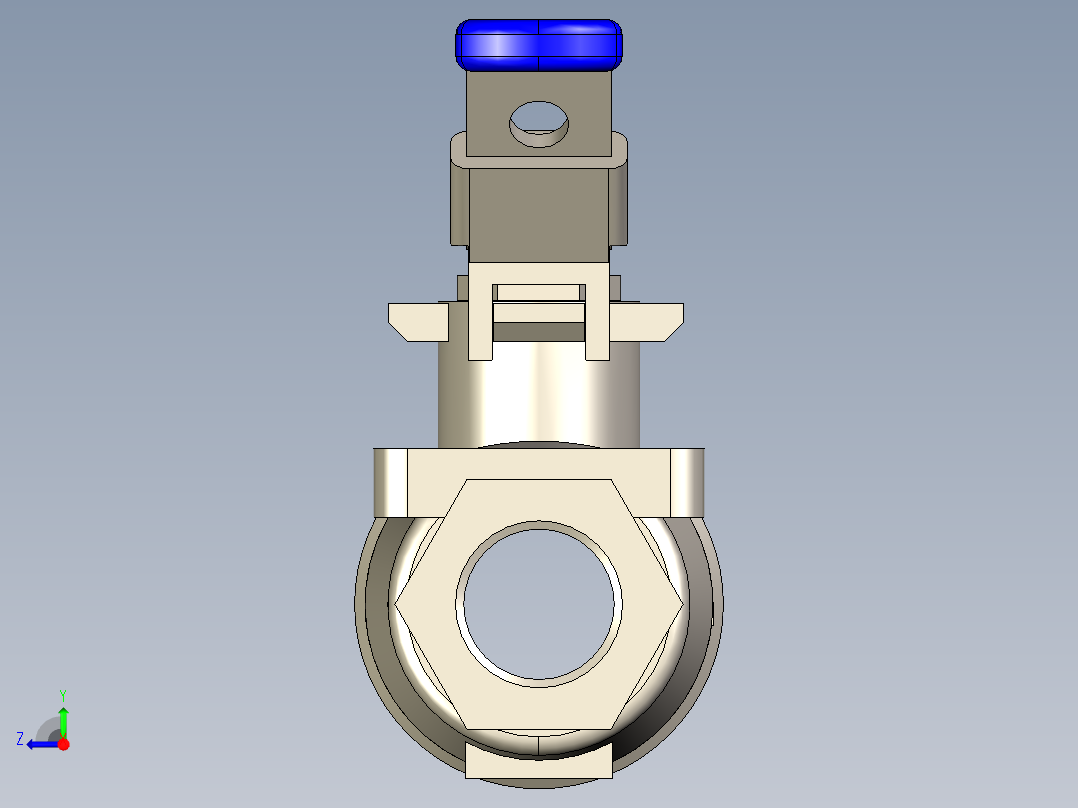 管道手动球阀-水管开关阀-手动阀门手动不锈钢内螺纹球阀DN15右视图
