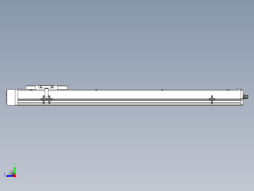 Toyo东佑达直线模组-ECH14-750-BR-200W右视图