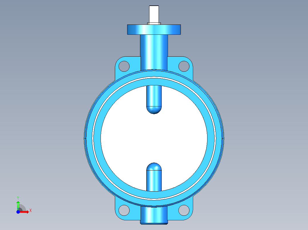 阀门模型WD71X-I_[250]前视图