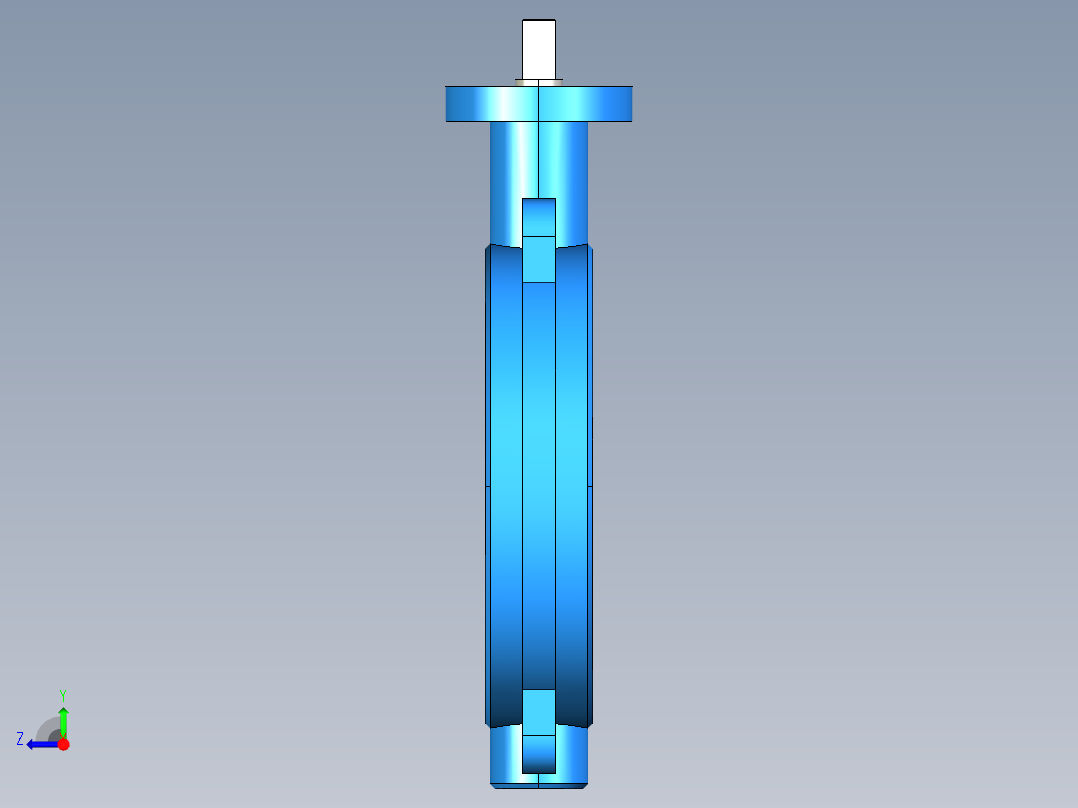 阀门模型WD71X-I_[250]右视图