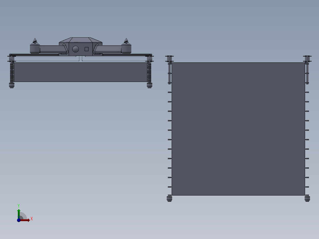 防御无人机前视图