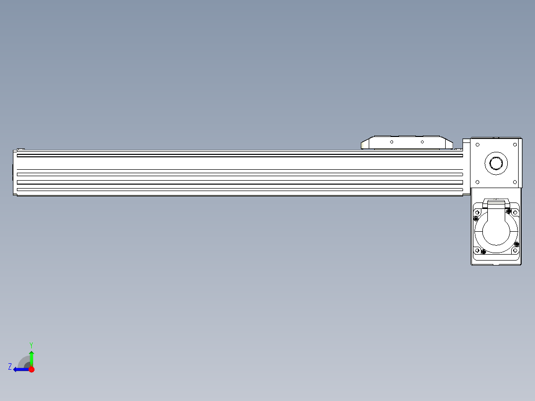 同步带全封闭直线模组TPA-HCB-85D-90-L400-RP-C-P20-N3右视图