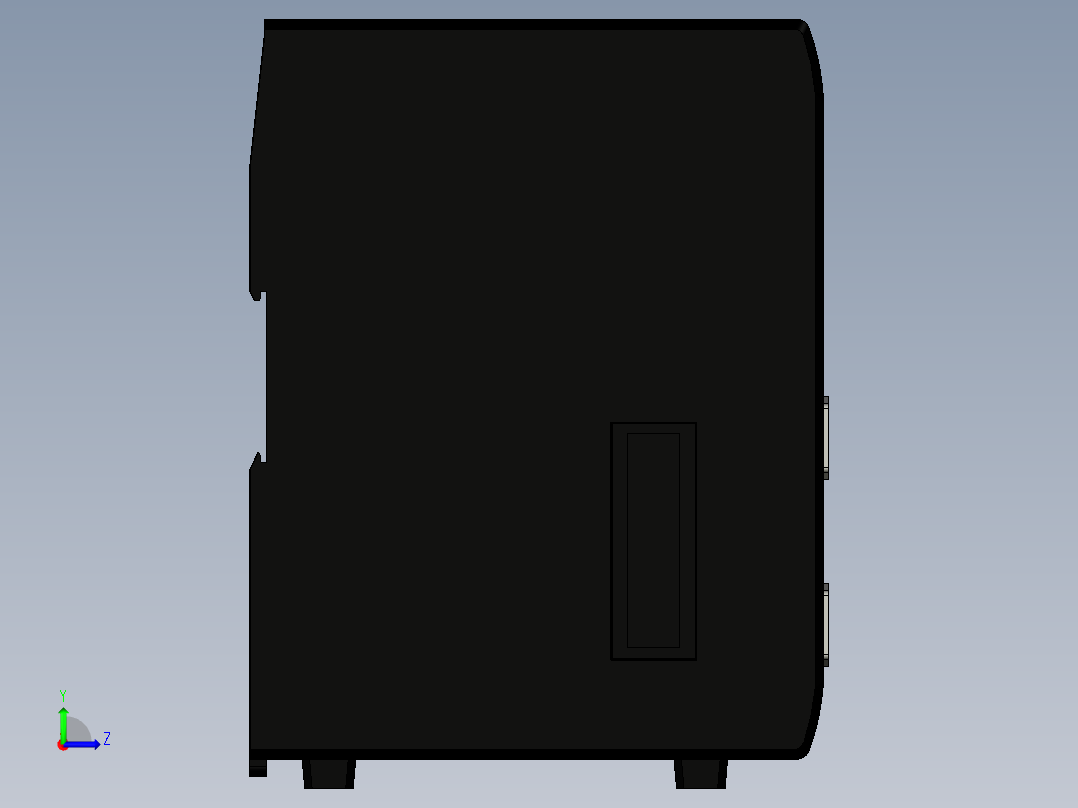 基恩士XG-E700_kc图纸模型左视图