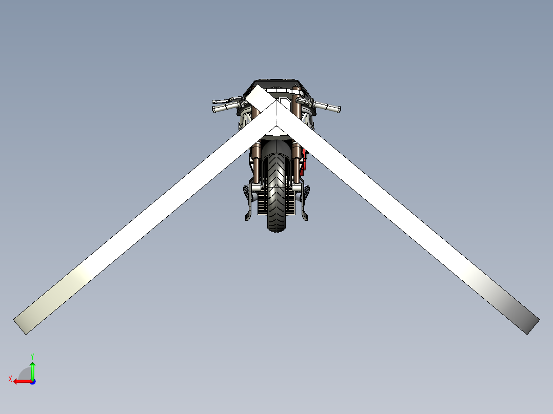 A2004481-杜卡迪 Draxter摩托车后视图