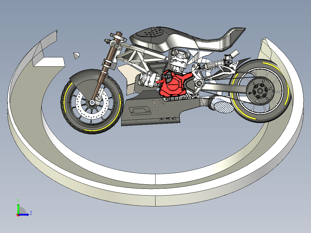 A2004481-杜卡迪 Draxter摩托车左视图