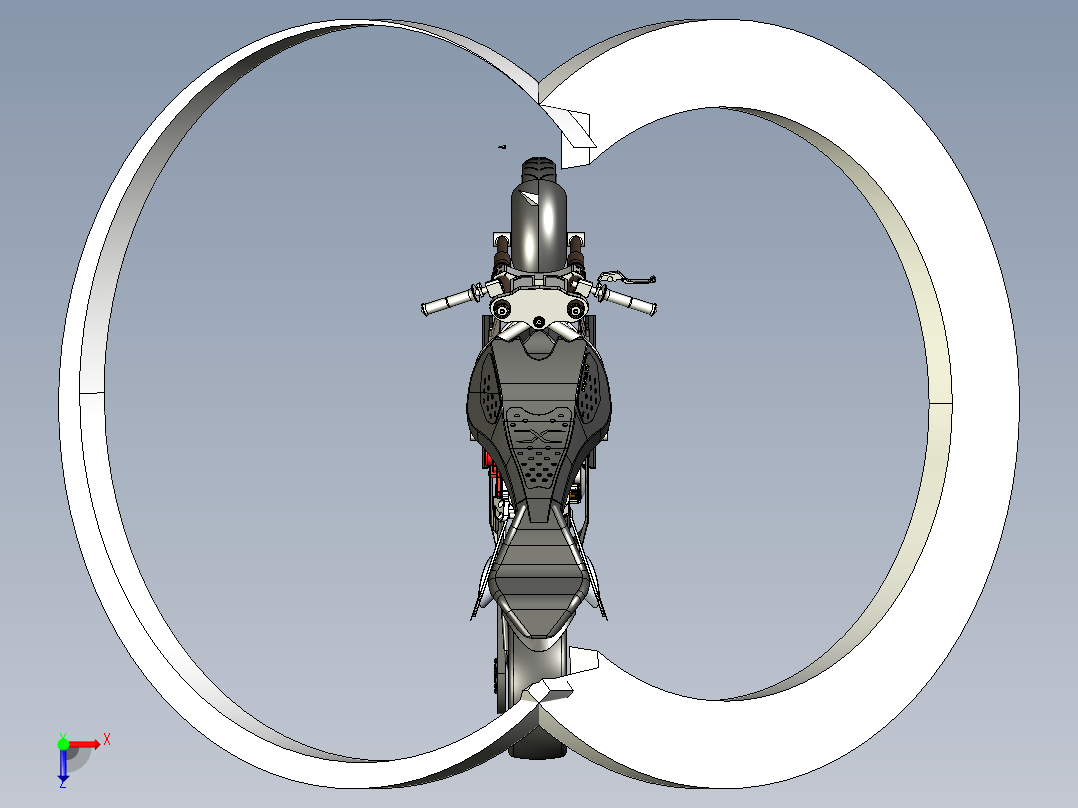 A2004481-杜卡迪 Draxter摩托车俯视图