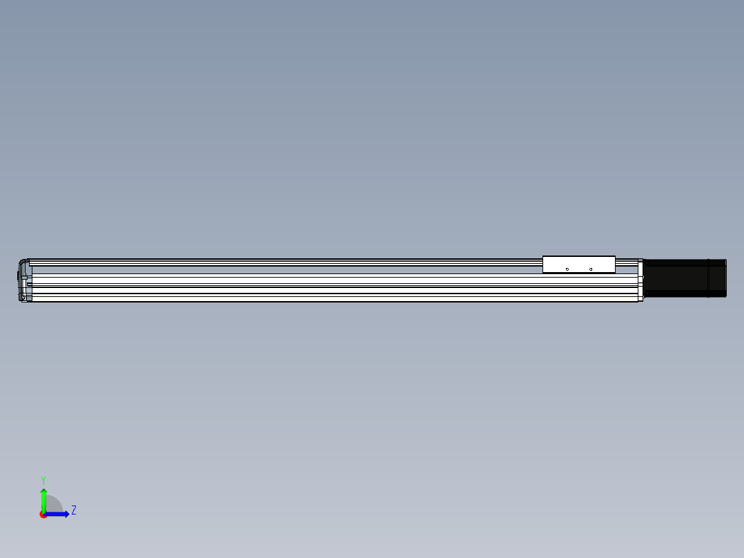 Toyo东佑达直线模组-ETH17-1050-BC-M75B左视图