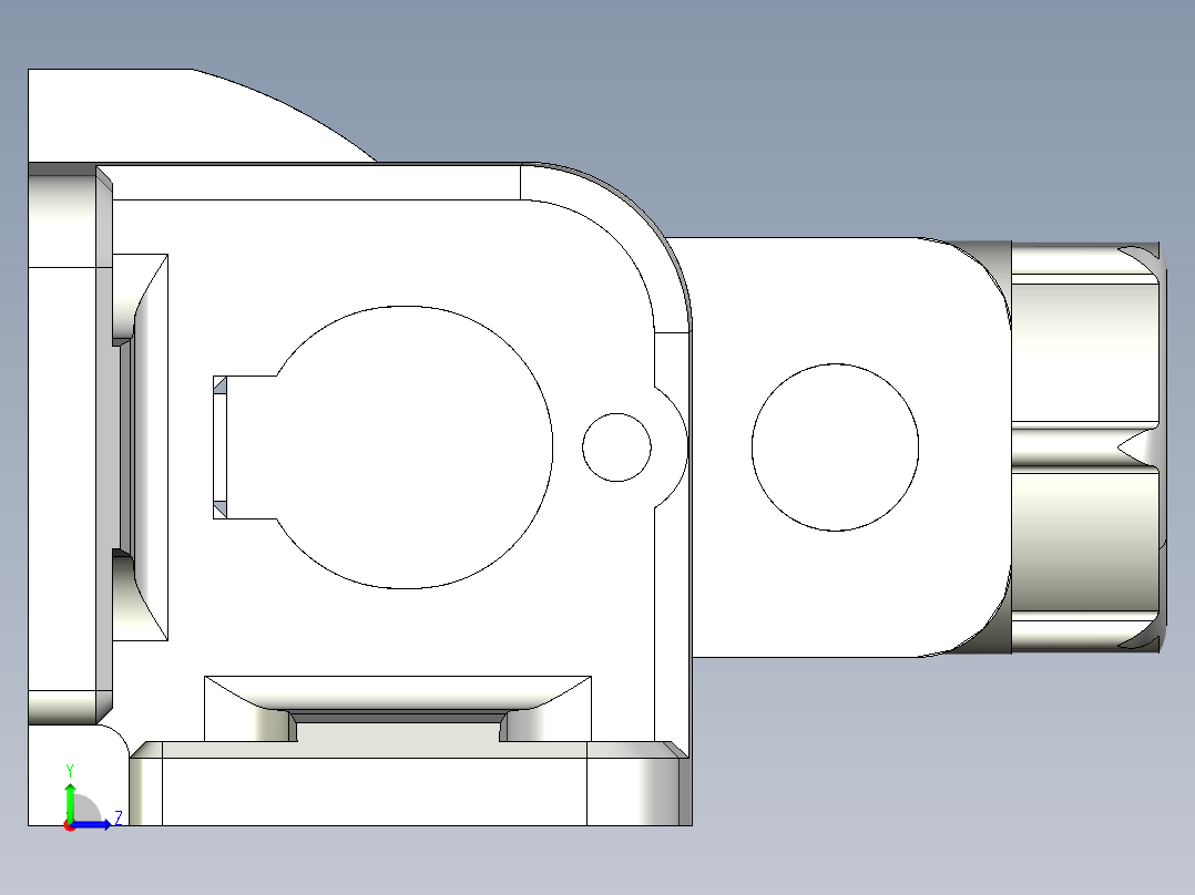基恩士SJ-H300_kc图纸模型左视图