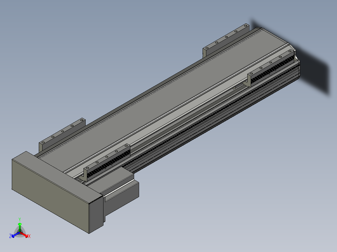 直线模组LHA170-S550-L设计图纸主视图