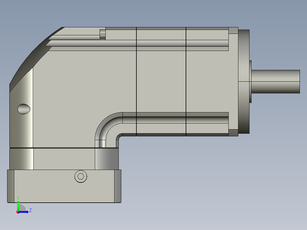 斜齿ZPGH115-L2 19-95-115-M8 LR65 CZ25-6B.STEP左视图
