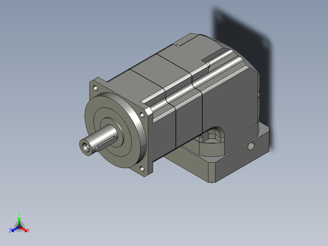 斜齿ZPGH115-L2 19-95-115-M8 LR65 CZ25-6B.STEP正等轴测图