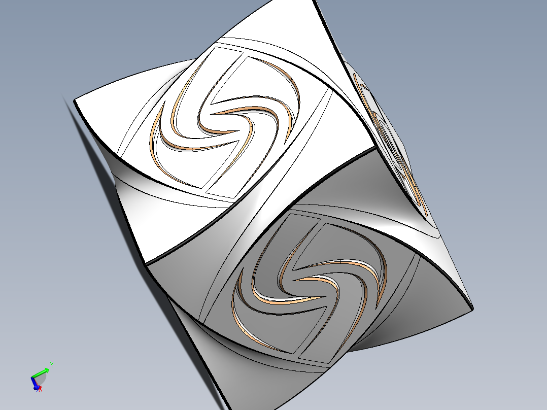 复杂立方体主视图