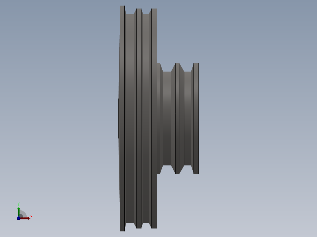 SolidWorks 支持电动机模型前视图