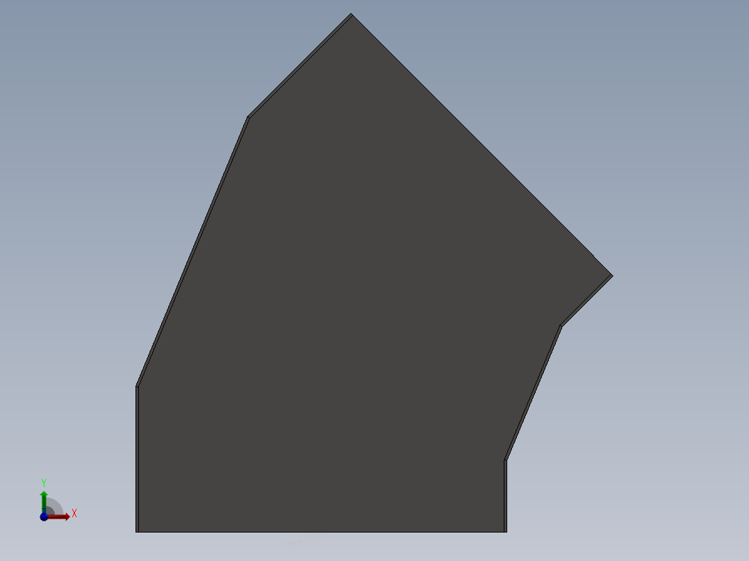 cable duct 45 deg elbow前视图